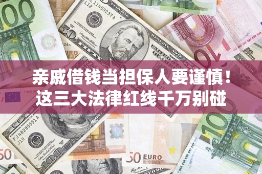 济南亲戚借钱当担保人要谨慎！这三大法律红线千万别碰