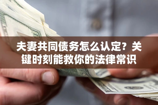 济南夫妻共同债务怎么认定？关键时刻能救你的法律常识