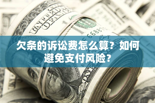 济南欠条的诉讼费怎么算？如何避免支付风险？