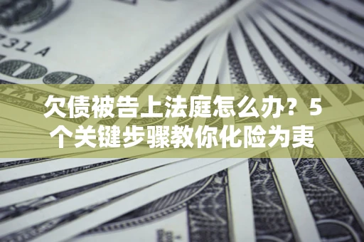 济南欠债被告上法庭怎么办？5个关键步骤教你化险为夷