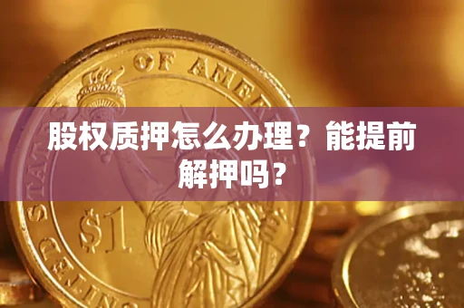 济南股权质押怎么办理？能提前解押吗？